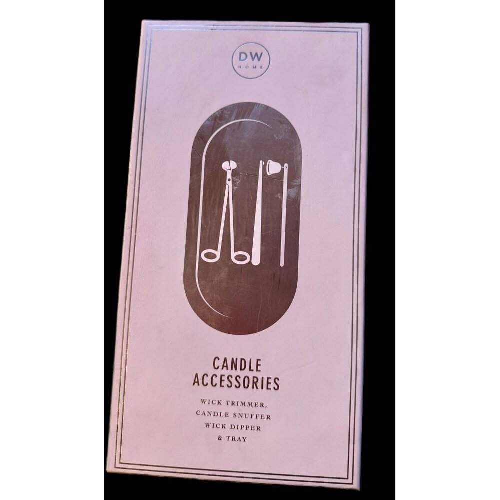 DW Home Candle Accessories Set Wick Trimmer Candle Snuffer Wick Dipper Black